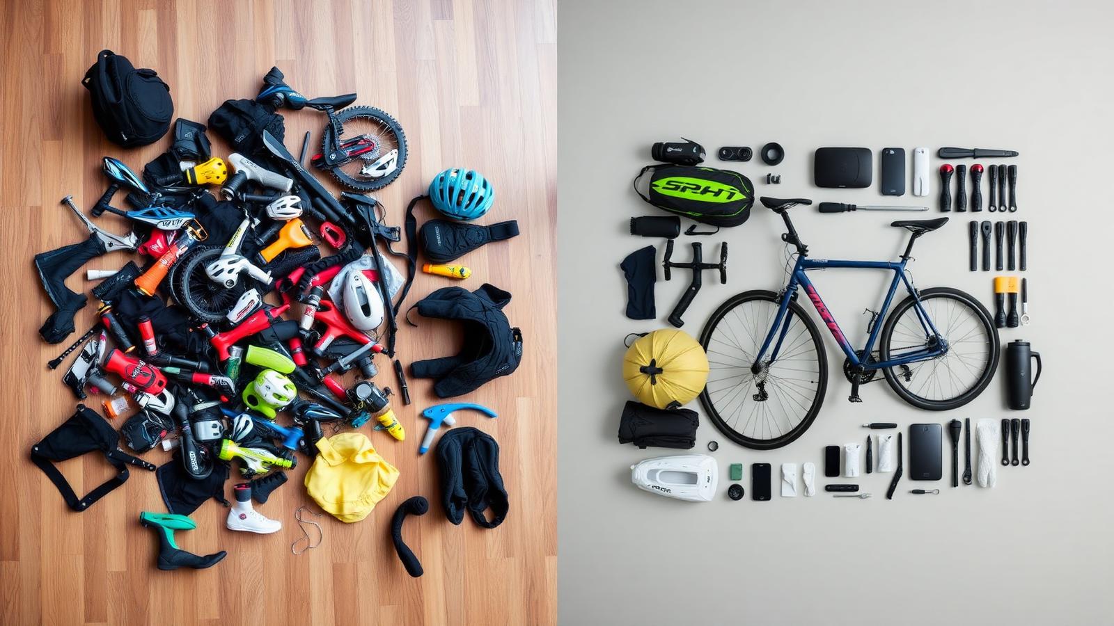 Before and after Kaisen — chaotic kit vs organized system
